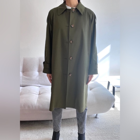 SERRANO Olive Green Trench Coat l Small l NWT — CURRENTLY ONLINE FOR FULL PRICE - Picture 2 of 13